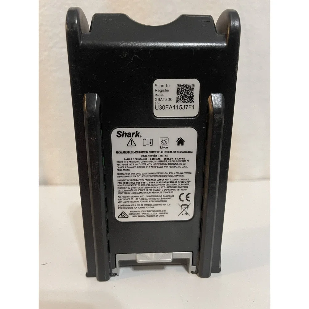 OEM Shark XBAT200 ION Power Pack Lithium-Ion Rechargeable Battery I08